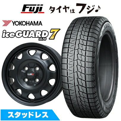 楽天フジコーポレーション【新品 軽自動車】ソリオ スタッドレスタイヤ ホイール4本セット 165/70R14 ヨコハマ アイスガード7 セブンIG70 レアマイスター LMG OFF-STYLE（マットブラック） 4.5J 14インチ（送料無料） ※コンパクトカー装着不可
