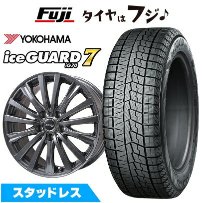 【新品】フリード 5穴/114 スタッドレスタイヤ ホイール4本セット 185/65R15 ヨコハマ アイスガード7 セブンIG70 トピー シビラ NEXT W-5 ディープグレー【限定】 6J 15インチ(送料無料)