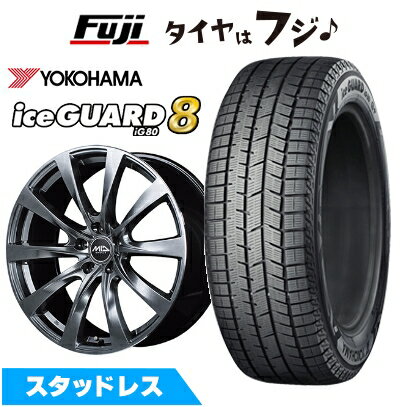 【パンク保証付き】【新品】クラウンスポーツ/クラウンエステート スタッドレスタイヤ ホイール4本セット 235/55R19 ヨコハマ アイスガード8 エイトIG80 MID WHEELS レフィナーダ モーション2 トヨタ・レクサス車専用 8J 19インチ(送料無料)