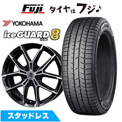 【パンク保証付き】【新品】60系プリウス スタッドレスタイヤ ホイール4本セット 195/50R19 ヨコハマ アイスガード8 エイトIG80 共豊 スマック +EK M1 トヨタ車専 7J 19インチ(送料無料)