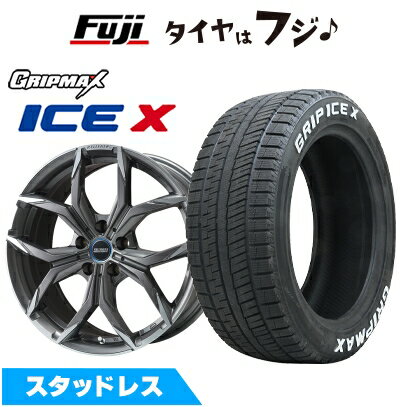 【新品】輸入車用 BMW 1シリーズ（F70） スタッドレスタイヤ ホイール4本セット 205/60R16 グリップマックス アイスX RWL ホワイトレター(限定) ケレナーズスポーツ ミュンヘンII(チタンポリッシュ) 6.5J 16インチ(送料無料)