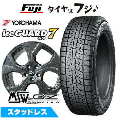 【新品】輸入車用 ボルボ（XC40） スタッドレスタイヤ ホイール4本セット 235/50R19 ヨコハマ アイスガード7 セブンIG70 MSW by OZ Racing MSW 43(グロスダークグレー) 8J 19インチ(送料無料)