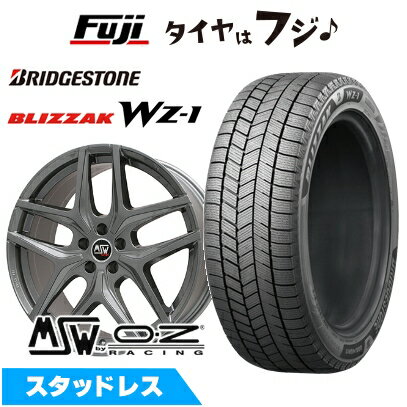 【新品】輸入車用 VW（パサート） スタッドレスタイヤ ホイール4本セット 235/45R18 ブリヂストン ブリザック WZ-1 MSW by OZ Racing MSW 40(グロスガンメタル) 8J 18インチ(送料無料)