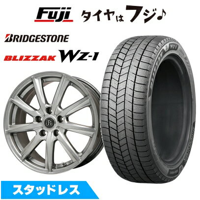 【新品国産車用5穴114.3】 スタッドレスタイヤ ホイール4本セット 225/50R17 ブリヂストン ブリザック WZ-1 ブランドルライン ボレアノ9 メタリックグレー 7J 17インチ(送料無料)