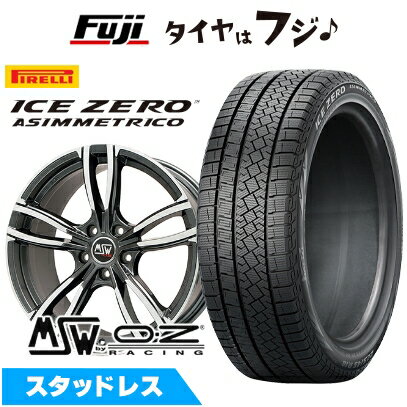 【新品】輸入車用 アウディA7 スポーツバック（F2） スタッドレスタイヤ ホイール4本セット 245/45R19 ピレリ ウィンター アイスゼロアシンメトリコ MSW by OZ Racing MSW 73(グロスダークグレーポリッシュ) 8J 19インチ(送料無料)