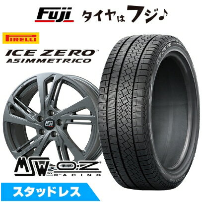 【新品】輸入車用 アウディA5（FU） スタッドレスタイヤ ホイール4本セット 225/55R17 ピレリ ウィンター アイスゼロアシンメトリコ MSW by OZ Racing MSW 60(グロスガンメタル) 7.5J 17インチ(送料無料)