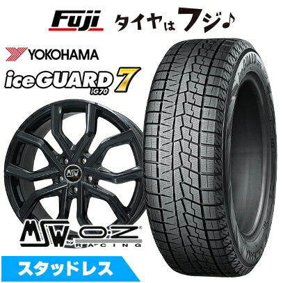 【新品】輸入車用 ボルボ（V90 クロスカントリー） スタッドレスタイヤ ホイール4本セット 235/50R19 ヨコハマ アイスガード7 セブンIG70 MSW by OZ Racing MSW 41(グロスブラック) 7.5J 19インチ(送料無料)