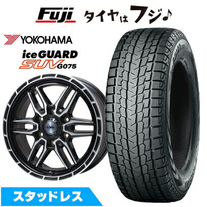 【新品】ハイエース200系用 スタッドレスタイヤ ホイール4本セット 215/65R16 109/107Q ヨコハマ アイスガード SUV G075 レアマイスター LMG ベレッタ(グロスブラックポリッシュ) 6.5J 16インチ(送料無料)