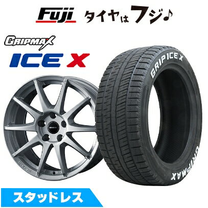 【新品】輸入車用 アウディA3（8V） スタッドレスタイヤ ホイール4本セット 205/55R16 グリップマックス アイスX RWL ホワイトレター(限定) WEDS ウェッズ アーヴィン S02 シルバー 6.5J 16インチ(送料無料)