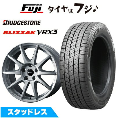 【新品】輸入車用 ベンツAクラス（W177） スタッドレスタイヤ ホイール4本セット 205/60R16 ブリヂストン ブリザック VRX3 WEDS ウェッズ アーヴィン S02 シルバー 6.5J 16インチ(送料無料)