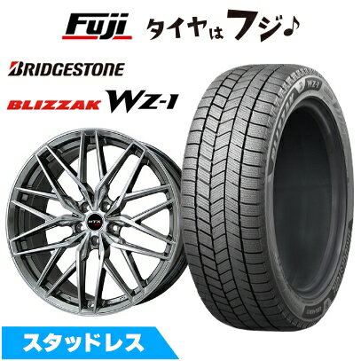 【新品】輸入車用 BMW 1シリーズ（F70） スタッドレスタイヤ ホイール4本セット 205/60R16 ブリヂストン ブリザック WZ-1 ビッグウエイ EURO BAHN ニュルブルグMTX(クロームハイパーブラック) 7J 16インチ(送料無料)