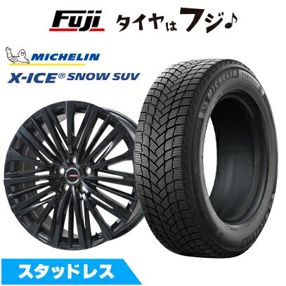 【新品】レクサスRX 2022/11- スタッドレスタイヤ ホイール4本セット 235/60R19 ミシュラン エックスアイス スノー SUV(特価限定2023年製) プレミックス MER-V グロスブラック(R14ボルト) 8J 19インチ(送料無料)