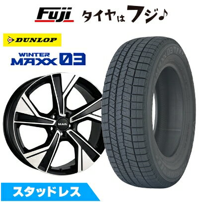 【新品】輸入車用 ボルボ（V90） スタッドレスタイヤ ホイール4本セット 255/40R19 ダンロップ ウインターマックス 03 WM03 MAK マルメ 8J 19インチ(送料無料)