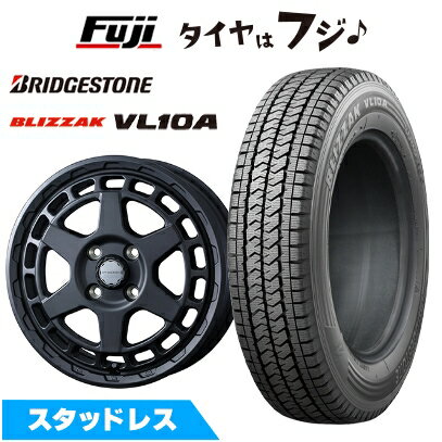 【新品】NV200 バネット スタッドレスタイヤ ホイール4本セット 165/80R14 97/95N ブリヂストン ブリザック VL10A WEDS ウェッズアドベンチャー マッドヴァンス X タイプS 5J 14インチ(送料無料)(2)