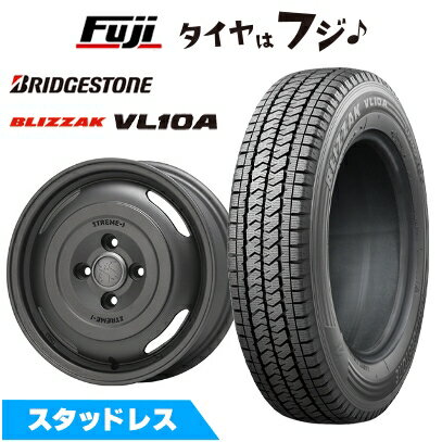 【新品】NV200 バネット スタッドレスタイヤ ホイール4本セット 165/80R14 97/95N ブリヂストン ブリザック VL10A MLJ エクストリームJ ジャーニー 5J 14インチ(送料無料)