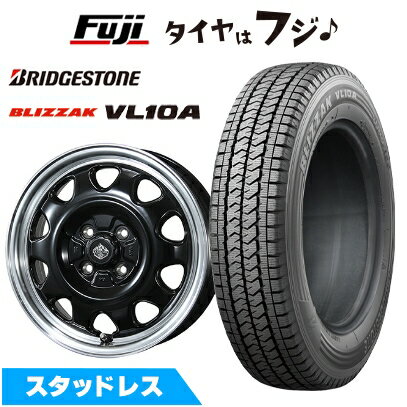 【新品】NV200 バネット スタッドレスタイヤ ホイール4本セット 165/80R14 97/95N ブリヂストン ブリザック VL10A トピー ランドフット SWZ 5J 14インチ(送料無料)