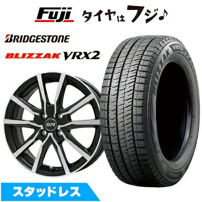 【新品 軽自動車】N-BOX タント スペーシア スタッドレスタイヤ ホイール4本セット 155/65R14 ブリヂストン ブリザック VRX2(限定) ブランドル N52BP 14インチ(送料無料)