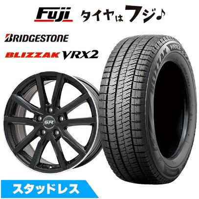 【新品 軽自動車】N-BOX タント スペーシア スタッドレスタイヤ ホイール4本セット 165/55R15 ブリヂストン ブリザック VRX2 ブランドル N52B 15インチ(送料無料)