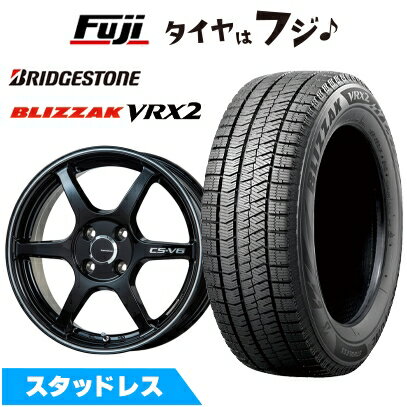 【新品 軽自動車】N-BOX タント スペーシア スタッドレスタイヤ ホイール4本セット 155/65R14 ブリヂストン ブリザック VRX2(限定) レアマイスター CS-V6 14インチ(送料無料)