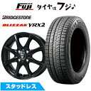 【新品 軽自動車】 スタッドレスタイヤ ホイール4本セット 165/55R14 ブリヂストン ブリザック VRX2 ブランドル CJ28B 14インチ(送料無料...