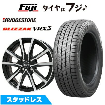 【新品 軽自動車】N-BOX タント スペーシア スタッドレスタイヤ ホイール4本セット 155/65R14 ブリヂストン ブリザック VRX3 ブランドル N52BP 14インチ(送料無料)