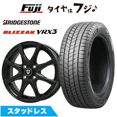 【新品 軽自動車】N-BOX タント スペーシア スタッドレスタイヤ ホイール4本セット 155/65R14 ブリヂストン ブリザック VRX3 ブランドル KF25B 14インチ(送料無料)