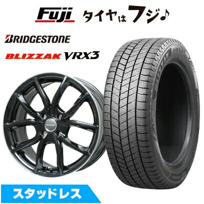【新品】輸入車用 プジョー208 2020- スタッドレスタイヤ ホイール4本セット 205/45R17 ブリヂストン ブリザック VRX3 ユーロテック VP-LINE(グロスブラックリムポリッシュ) 7J 17インチ(送料無料)