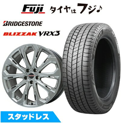 【新品国産車用5穴114.3】 スタッドレスタイヤ ホイール4本セット 205/55R16 ブリヂストン ブリザック VRX3 ビッグウエイ レイシーン プラバ5X(クロームハイパーシルバー) 6.5J 16インチ(送料無料)