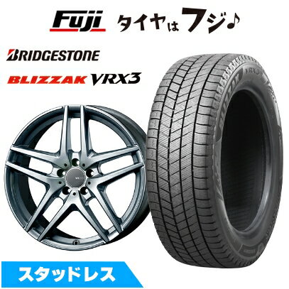 【新品】輸入車用 アウディA3（8V） スタッドレスタイヤ ホイール4本セット 225/40R18 ブリヂストン ブリザック VRX3 モンツァ ウェスター S05 シルバー 7.5J 18インチ(送料無料)