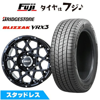 【新品】プラド/ハイラックス スタッドレスタイヤ ホイール4本セット 265/60R18 ブリヂストン ブリザック VRX3 トライスター BRUT BR-55 8J 18インチ(送料無料)