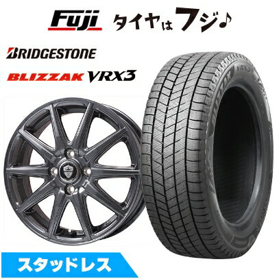 【新品 軽自動車】N-BOX タント スペーシア スタッドレスタイヤ ホイール4本セット 155/65R14 ブリヂストン ブリザック VRX3 ブランドル LP92 14インチ(送料無料)