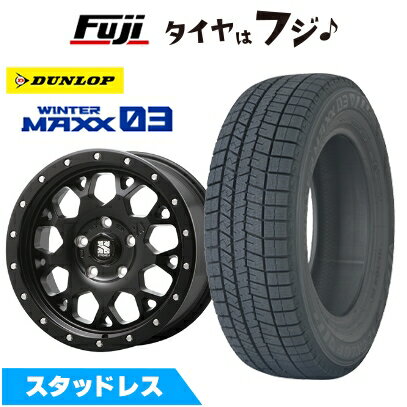 【パンク保証付き】【新品】輸入車用 レネゲード スタッドレスタイヤ ホイール4本セット 215/65R16 ダンロップ ウインターマックス 03 WM03 MLJ エクストリームJ XJ04 6.5J 16インチ(送料無料)