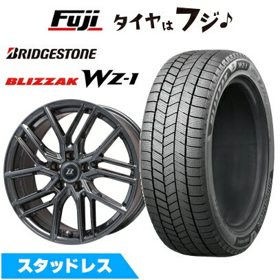 【新品国産車用5穴114.3】 スタッドレスタイヤ ホイール4本セット 225/60R17 ブリヂストン ブリザック WZ-1 ブランドルライン ヴァレーゼ ディープグレー 7J 17インチ(送料無料)