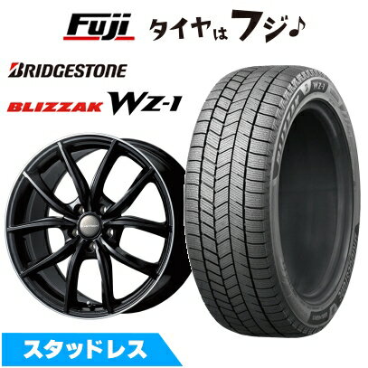 【新品】輸入車用 マカン スタッドレスタイヤ ホイール4本セット 235/55R19 ブリヂストン ブリザック WZ-1 ユーロテック MP-LINE(マットブラックリムポリッシュ） 8J 19インチ(送料無料)