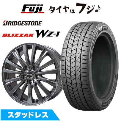 【新品国産車用5穴114.3】 スタッドレスタイヤ ホイール4本セット 225/60R18 ブリヂストン ブリザック WZ-1 トピー シビラ NEXT W-5 ディープグレー【限定】 7.5J 18インチ(送料無料)