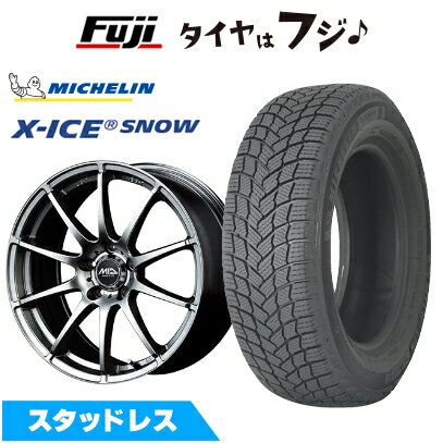 【新品】レクサスLBX スタッドレスタイヤ ホイール4本セット 225/55R18 ミシュラン エックスアイス スノー MID WHEELS スタッグ メタリックグレー トヨタ車専用 7J 18インチ(送料無料)