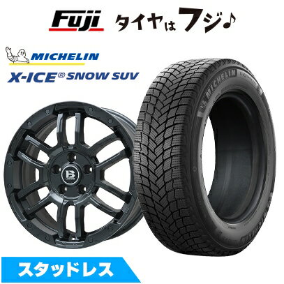 【新品国産車用5穴114.3】 スタッドレスタイヤ ホイール4本セット 235/60R18 ミシュラン エックスアイス スノー SUV ビッグウエイ B-LUGNAS FRD(マットブラック) 7.5J 18インチ(送料無料)