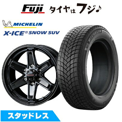 【新品】プラド/ハイラックス スタッドレスタイヤ ホイール4本セット 265/60R18 ミシュラン エックスアイス スノー SUV WEDS ウェッズアドベンチャー キーラータクティクス グロスブラック 8J 18インチ(送料無料)