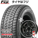 【新品】ジムニーシエラ専用 スタッドレスタイヤ ホイール4本セット 195/80R15 ブリヂストン ブリザック DM-V2 DMV2 プレミックス エステラ(マットブラック/リムポリッシュ) 15インチ(送料無料)