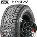 【新品】ジムニーシエラ専用 スタッドレスタイヤ ホイール4本セット 195/80R15 ブリヂストン ブリザック DM-V2 DMV2 ビッグウエイ B-MUD K(マットブラック) 15インチ(送料無料)