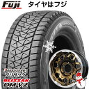 ジムニーシエラ用 スタッドレスタイヤ ホイール4本セット 195/80R15 ブリヂストン ブリザック DM-V2 DMV2 レアマイスター LMG MS-9W ブロンズリムポリッシュ 15インチ(送料無料)