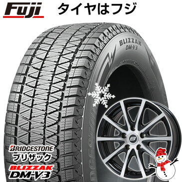 【取付対象】 【送料無料 5穴/114】 BRIDGESTONE ブリヂストン ブリザック DM-V3 225/60R18 18インチ スタッドレスタイヤ ホイール4本セット BRANDLE ブランドル M71BP 7.5J 7.50-18