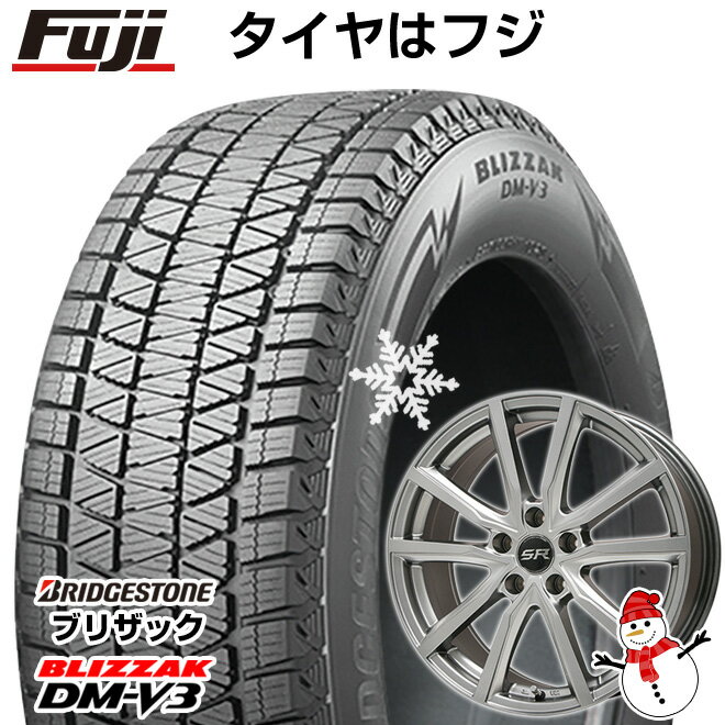 【新品国産5穴100車】 スタッドレスタイヤ ホイール4本セット 225/60R17 ブリヂストン ブリザック DM-V3 DMV3 ブランドル N52 17インチ(送料無料)