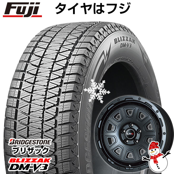 5/20限定!エントリーでポイント最大27倍! 【新品】ジムニー スタッドレスタイヤ ホイール4本セット 175/80R16 ブリヂストン ブリザック DM-V3 DMV3 レアマイスター LMG DS-10 マットブラック 16インチ(送料無料)