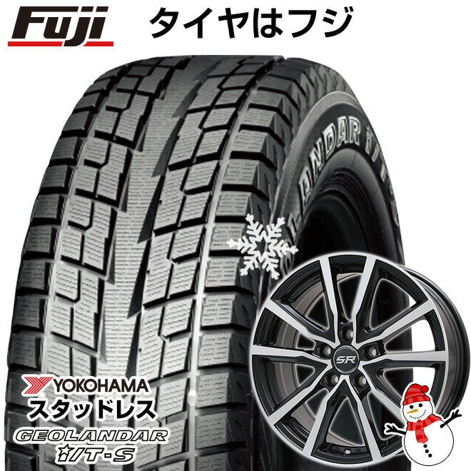 【新品】アルファード/ヴェルファイア等 スタッドレスタイヤ ホイール4本セット 215/65R16 ヨコハマ ジオランダー I/T-S G073 ブランドル N52BP 16インチ(送料無料)