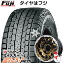 ジムニーシエラ用 スタッドレスタイヤ ホイール4本セット 195/80R15 ヨコハマ アイスガード SUV G075 レアマイスター LMG MS-9W ブロンズリムポリッシュ 15インチ(送料無料)