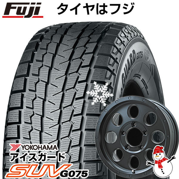 5/20限定!エントリーでポイント最大27倍! 【新品】ジムニー スタッドレスタイヤ ホイール4本セット 175/80R16 ヨコハマ アイスガード SUV G075 レアマイスター LMG CS-8 マットブラック 16インチ(送料無料)