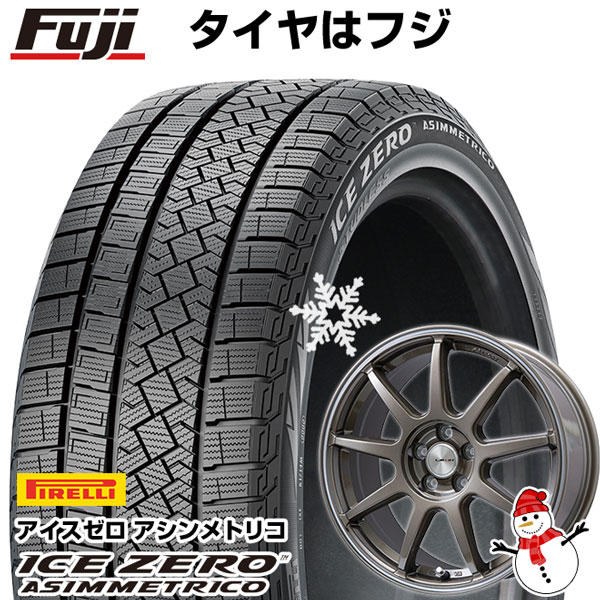 【新品国産5穴114.3車】 スタッドレスタイヤ ホイール4本セット 215/60R17 ピレリ ウィンター アイスゼロアシンメトリコ レアマイスター LMスポーツLM-QR 17インチ(送料無料)