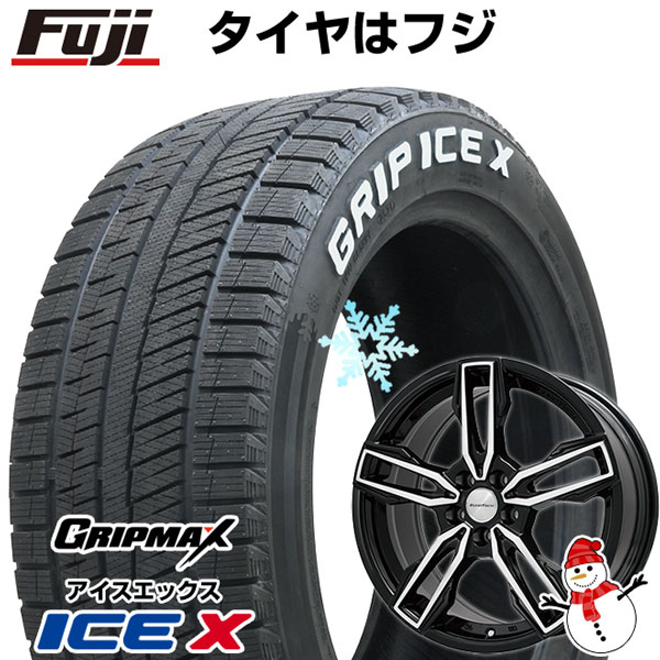 【新品】輸入車用 ボルボ（V40） スタッドレスタイヤ ホイール4本セット 205/55R16 グリップマックス アイスX RWL ホワイトレター(限定2022年製) ユーロテック ガヤ エリージ 16インチ(送料無料)