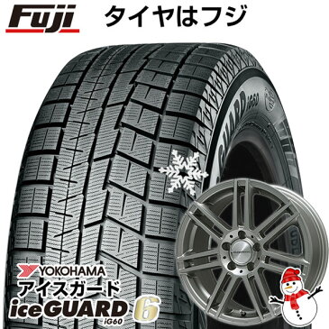 【送料無料 ベンツAクラス（W177）】 YOKOHAMA ヨコハマ アイスガード シックスIG60 205/60R16 16インチ スタッドレスタイヤ ホイール4本セット 輸入車 EUROTECH ユーロテック ステージTW7(チタニウムシルバー) 6.5J 6.50-16【YOwin20】